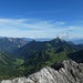 Blick vom Ochsenkopf zum nächsten Teilziel, dem Galinakopf