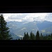 Blick aus dem Hüttenfenster auf die Kreuzeckgruppe