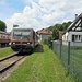 Start am Bahnhaltepunkt in Reichenbach, offiziell "Busenberg-Schindhard".