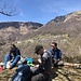 schöner Rastplatz über dem Val Lavaree