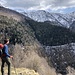Marcel begutachtet den möglichen Aufstieg auf den Monte Lema