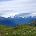 die höheren Berge sind schon längst in den Wolken verschwunden