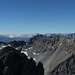 Panorama vom Gipfel des Piz Lischana: Ortler und Bernina in einem Bild