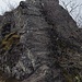 Erste Kletterstelle am Engelsley Grat