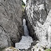 Felsschlucht auf dem Weg zur Schlechinger Scharte