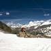 Ausblick nach dem Abstieg vom Schnönbichler Horn