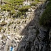 Die Kraxelstelle unter dem Gipfel des Tour de Mayen