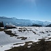 Rückweg nach Knottenried: Blick von der Thaler Höhe über die Alpe Neuschwand hinweg