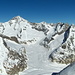 Das mächtige Aletschhorn mit Oberaletschgletscher 