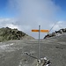 Links der Felsrücken, auf dem das vielleicht höchstwachsende Bäumchen der Alpen steht
