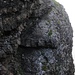 das Felsgesimse, das aus dem Schuttcouloir in die Sächsmoor Ostflanke führt