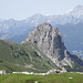 Die Mittagsspitze und das Alpjoch schon mal etwas herangeholt