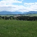 Blick vom Aussichtspunkt über Wildsteig hinweg