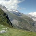 Ganz rechts Zunge des Aletschgletschers