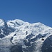 Seilbahngondel zum Brévent vor dem Mont Blanc