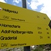 Wegweiser an der Elberfelder Hütte