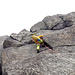 SL6: kurz vor dem Stand. Oben der Wulst (crux) von SL7