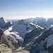 Weisshorn, Zinalrothorn, Wellenkuppe, Ober Gabelhorn