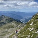 Aufstieg via Alp di Mem hinauf zum Pizzo di Claro. Im Hintergrund sieht man unsere Abstiegs- bzw. Fortsetzungsvariante mit den nächsten beiden Gipfeln.
