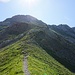 Beginn des Alpinwegs am Col de Bounavaletta