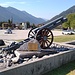 Obice Skoda da 105 mm della Prima Guerra Mondiale 1914-1918 recuperato nel 1968 sulla cima Ago Nardis nel gruppo Adamello - Presanella dai volontari.