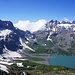 Blick auf den Lac de Salanfe und die Dents du Midi