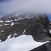 Blick vom Col des Paresseux zum Gipfelhang