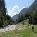 Nei pressi dell'Alpe di Corott si chiude l'anello: poco prima del bosco il canale di salita.