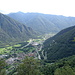 Blick hinab auf Grono und Roveredo