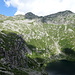 Pizzo San Pio und rechts davon die markante Rinne, die wir morgen eigentlich wieder hinauf wollten, um die Alta Via Lario zu begehen