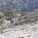 Sguardo in basso verso il Lago della Froda