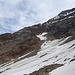 Blick zurück über den Abstieg vom WSW-Grat zum Gletscher