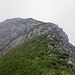 Kurze Kletterstelle am Dibistock (II), kann rechts auch umgangen werden 