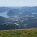 Tiefblick auf Lugano vom Monte Bar betrachtet...