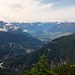 Am Altenberggrat hat man eine hübsche Aussicht ins Lechtal.