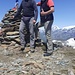 Casuale incontro di vetta con l'amico Corrado Martiner Testa (autore di libri guide escursionistiche di Valsesia e Biellese).