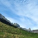 Bei der Neuenalp hat man die nördliche Alpsteinkette im Blick