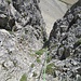in der 60m-Rinne am SE-Grat