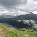 Blick auf Maloja und Silsersee.