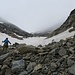 Aufstieg aufs 2. Schneefeld