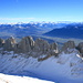 On Roslenfirst you probably get one of the best views of the famous Kreuzberge, especially on a clear sunny day like here