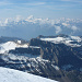 Blick gegen Süden über das Majinghorn und Torrenthorn zu den Walliser Viertausender