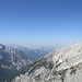 Blick zur hohen Munde. Es ist bereits etwas diesig, später zieht es auch im Karwendel zu. Gewitter bleiben jedoch auch am folgenden Sonntag vorerst aus.