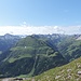 Blick Richtung Sudwesten, endlich Sonne und blaue Himmel in Lechtaler Alpen.