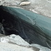 Gletscherspalte beim Übergang vom Hohlaubgletscher