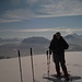 am Wintergipfel des Lumberger Grats (offizielles Ziel einer schönen Schneeschuhtour aus dem Führer Allgäu)