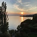 Abendstimmung aus unserem Hotelfenster - wir geniessen noch einen Tag "Off" in Montreux bevor es wieder nach Hause geht ...