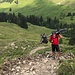 2mal stiegen wir ab vom Col de Soladier zur Alp Gros Caudon - die MTB's und das Gepäck trugen wir geschultert auf den Pass ;-)