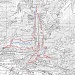Ein Kartenausschnit der Route.
Rot = unsere Route.
Blau = empfohlene Route.

Also:
1) Von Eggen nicht bis Hohwang, sondern direkt zur Gorperi Suone hochsteigen (rechts unten auf der Karte).
2) Direkt bei Ze Steinu zur Niwärch Suon hochsteigen (Wegweiser). Also nicht zum Tunneleingang gehen! (oben auf der Karte). Siehe auch die nächsten Bilder für Detailkarten!
3) Direkt von Choruderri nach Ausserberg absteigen (links auf der Karte)
