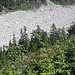 Le fond du Val Bondasca vu de la montée au refuge par l'ancien sentier.